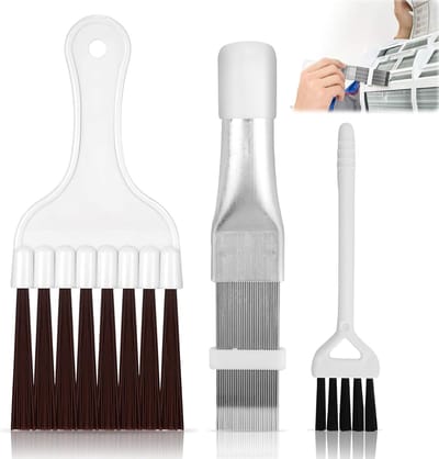 SnelShoppen - 3 Delige Lamella Kam Set voor Warmtepomp Droger - Condensor Reinigingsborstel - Tumble Dryer Slat Cleaner - Hoogwaardige Plastic Materia