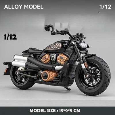 1:12 Sportster S Motorfiets Legering Model Diecast Race Motorfiets Speelgoed Kinderen Cadeau Collectie Miniatuur Auto gray