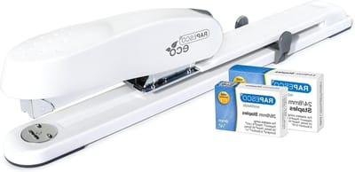 Langarm Nietmachine - 1481 ECO 790 Heavy Duty met 2000 Nietjes - 50 Vel Nietcapaciteit - Zacht Wit