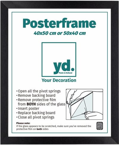 Your Decoration - Posterlijst 40x50 cm - MDF - Zwart Mat - Parma