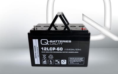 Q-Batteries 12LCP-60 LCP 12V 63Ah AGM