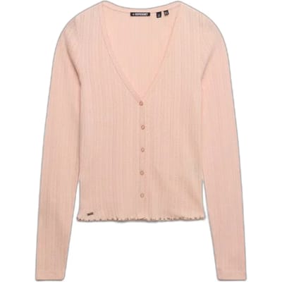 Superdry Athletic Essential Pointelle Vest Pink Grootte: 42