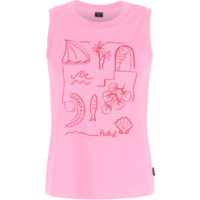 Protest PRTAnother - Singlet Dames - Normale pasvorm - Ronde hals - Mouwloos - Wit