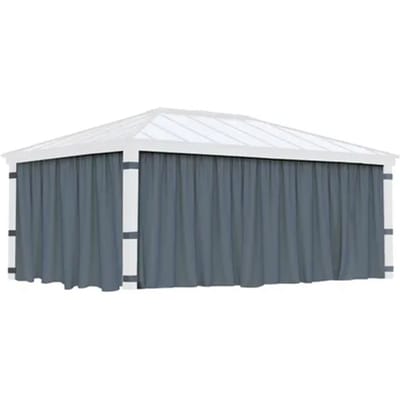 Canopia Gordijnen Grijs Voor Prieel Dallas 533x212cm