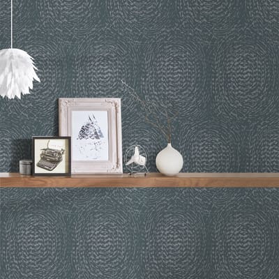 AS Creation - Vliesbehang - Alpha 333731 - mat en vlak - blauw grijs