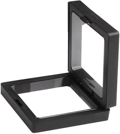 Opbergdoos - Sieraden display - Collecties tonen - 3D zwevend effect - 7cm - Zwart