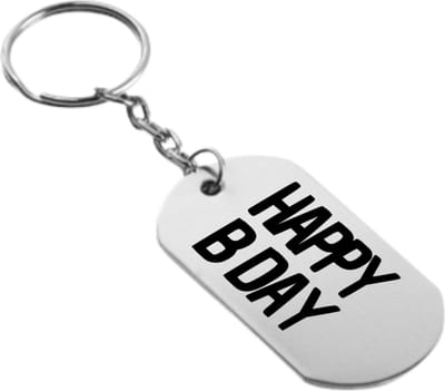 Akyol - happy b day sleutelhanger - Verjaardag - familie vrienden - cadeau - 54 x 29mm