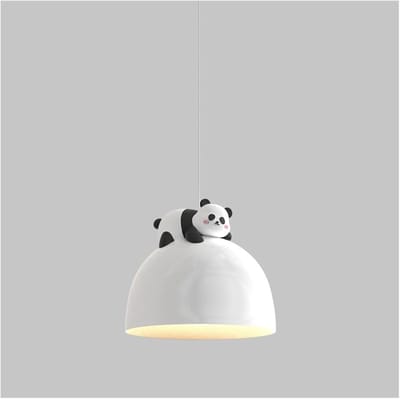 Kinderkamer Hanglamp - Dieren Lamp Cartoon - Sfeervolle Verlichting - Energiebesparend LED - 18.5cm Diameter - Wit