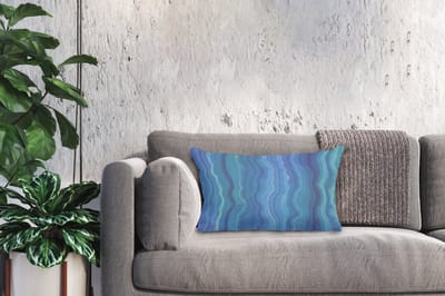 Sierkussens - Kussentjes Woonkamer - 50x30 cm - Agaat geode - Edelstenen - Blauw