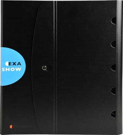 Exacompta 5x Exactive® PP Presentatiemap Exashow met 4 ringen van 30mm - A4 - Zwart - 56034E