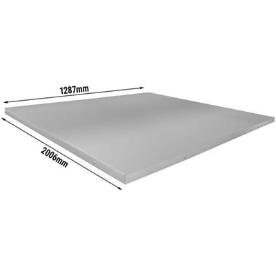 GGM Gastro Schutzpaneel für Abluftreinigungsanlagen - 2006 x 1287 mm Zilver