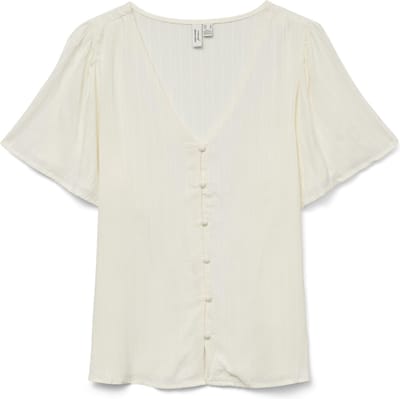 VERO MODA - VMCARRIE S/S V-NECK SHIRT WVN BTQ GA - Dames - Blouses