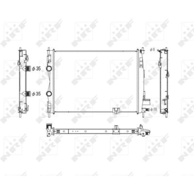 Radiator, motorkoeling NRF 53756