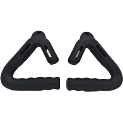 1 Paar Driehoekige Fitness Verticale Grip Handvat met Touwgat 90° Portaal Verticale Handvat Multifunctioneel Gemakkelijk Vast Te Pakken zwart