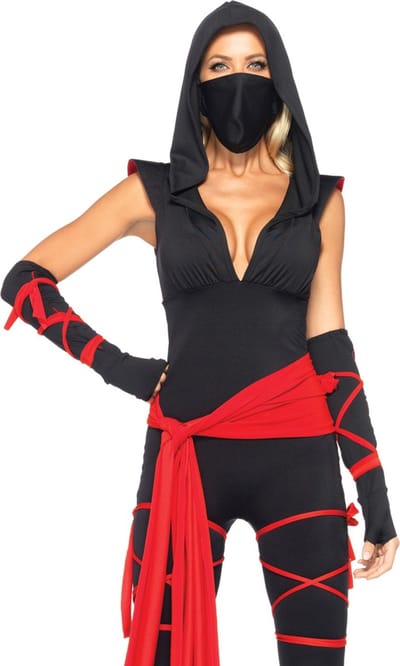 Dodelijke Ninja Combinaison Dames Leg Avenue