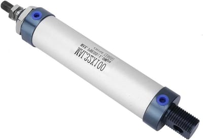 ByShane - Luchtcilinders 32mm Enkele Staaf Dubbelwerkende Mini Pneumatische Cilinder - Aluminiumlegering - Pneumatische Cilinder van 100mm - Compact en Efficiënt