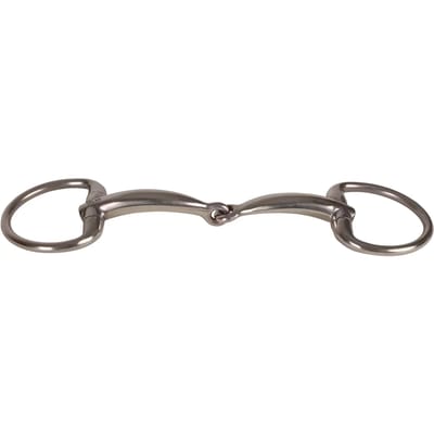 Eenvoudige olive bit voor paard in roestvrij staal Velari 14mm 11,5cm