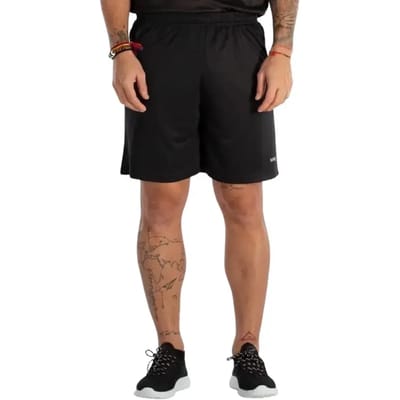 Softee volledige shorts met zakken voor volwassenen zwart - S