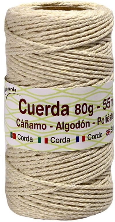 Touw - 55 meter - canvas - huishoud - hobby - bolletje touw - Klussen/Tuin/Huis