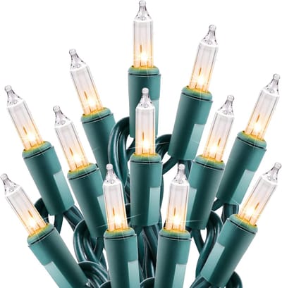 Heldere kerstverlichting, 50 stuks, 5 m gloeilamp, mini-lampjes voor binnen, kerstboom, slinger, verjaardag, bruiloft, feest, festivaldecoratie, groene draad
