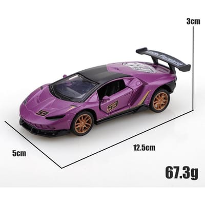 Voiture à Rappel de Piste de Course Svj en Alliage 1.36 Emballée, Voiture Jouet à Rappel de Piste de Course en Alliage, Jouet Cool pour Enfants, Jouet à Rappel en Alliage