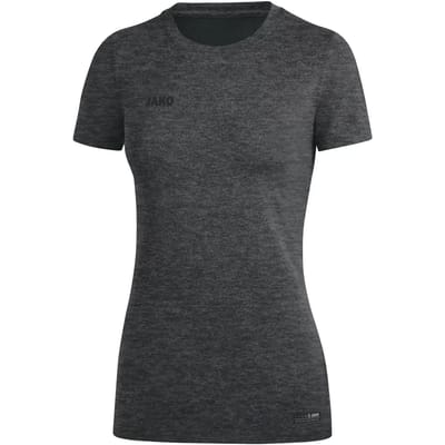 Jako Premium Basics T-Shirt Dames - Antraciet Gemeleerd | Maat: 34