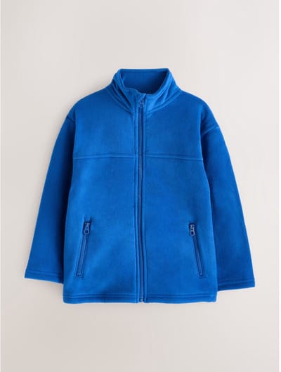 Next - Jongens - Fleecejack met rits en zakken - Blauw