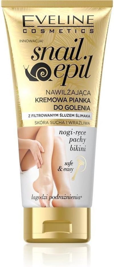 Eveline Cosmetics Snail Epil Nawil?aj?ca Kremowa Pianka Do Depilacji Ze ?luzem ?limaka Do Skory Suchej I Wra?liwej 175ml (w)