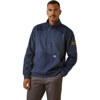 Duracanvas waterdichte 1/4 zip sweater Ariat Rebar Workman