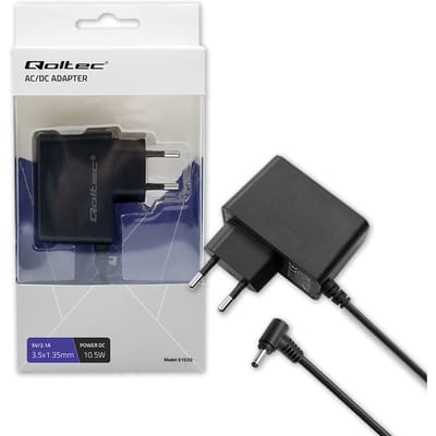 Qoltec 10,5W plug-in voeding |   5V |   2.1A |   3.5*1.35