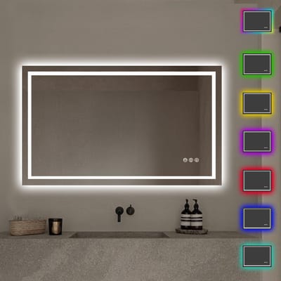 Lumoire® Spiegel Met Verlichting - 100 x 60 CM - Badkamerspiegel - Badkamer Spiegel