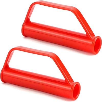 Kruiwagen Handvatten - Vervangende Handvatten - Veilig Transport - Botsbescherming Ergonomisch - 25 mm Binnendiameter - Rood