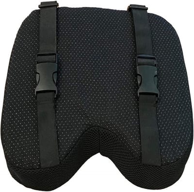 Roeimachine Zitkussen - Roeier Kussen - Comfortabel Roeien - Traagschuim Vulling - 32 x 22 cm - Zwart
