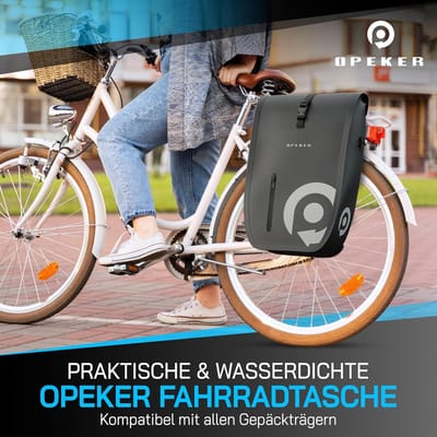 Thijox - Universele Fietstas voor Bagagedrager, 28 Liter, Waterdicht, Afneembaar, Met Laptopvak, Voor E-bike en Fiets, Ideaal voor Fietstochten en Dag