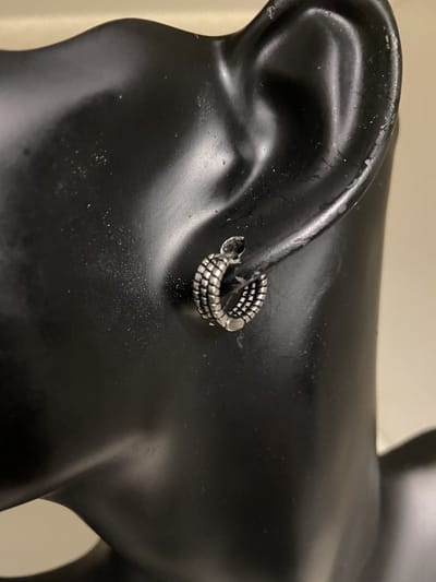 Mannen oorbel oudzilver | | Make up | Parfum | Moederdag | Verjaardagscadeau| Cadeautje| Valentijnsdag| Kado | sieraden | vaderdag | oorbellen | oorsieraden