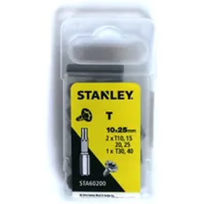 Stanley Schroefbitset - Sta60200-xj - Torx T10-t40 - 25mm - 10-delig