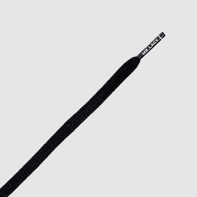 Mr. Lacy - Schoenveters - Veters - Runnies - Plat - Zwart - veterlengte 80 cm