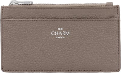 Charm London Washington Portemonnee - Sleuteletui - Muntgeld - Pasjes - Leren Dames Tas - Taupe
