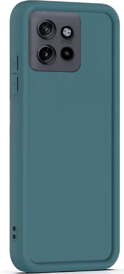 Hoesje geschikt voor Motorola Edge 50 Neo / Edge 60 Neo / Thinkphone 25 - Versterkte randen - Bescherming Camera & Scherm - Matte Design Teal Groen