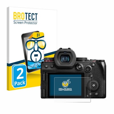 BROTECT - Screenprotector voor Panasonic Lumix DC-G9 II - Folie Beschermfolie transparant 2 Stuks