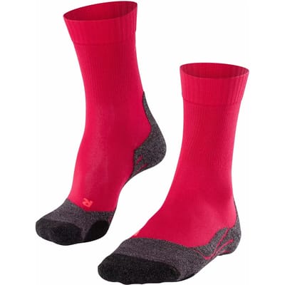 FALKE TK2 Cool anti-blaar dik lyocell functioneel materiaal wandelsokken dames rood - maat 35-36
