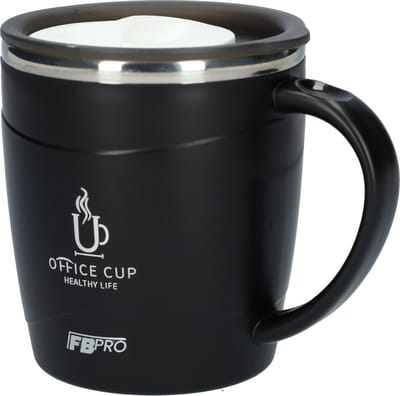 Travel mug - Langdurig warm of koud - Thermosbeker voor koffie, thee en andere warme dranken! - Sluitbare Bovenkant - Koffiebeker Zwart