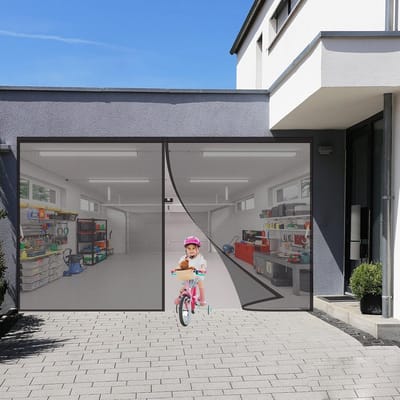 Hordeur met magneetstrip 175x200cm - stijlvol en praktisch voor binnen en buiten