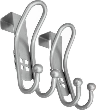 Deurhaak Edelstaal Dubbele 2 stuks - Ophanghaak - Deurhanger - Deurkapstok