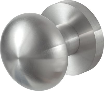 Deurknop - RVS geborsteld - RVS - GPF - GPF9859.09-00 RVS geborsteld paddenstoel knop S5 52mm incl. wisselstift op rond