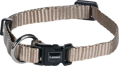 Flamingo Ziggi - Halsband Honden - Halsband Ziggi Greige Xs 20-35cm 10mm - 1st - 134445 - 1st