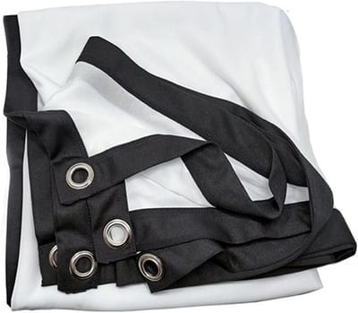 Draagbaar projectiescherm - Opvouwbaar filmscherm - Thuisbioscoop films - Hoge polyester kwaliteit - 150 inch 16:9 - Zwart