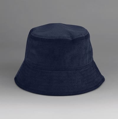 Bucket Hat/Bob van Ribstof/fluweel,Oxford Navy Blauw , maat S/M