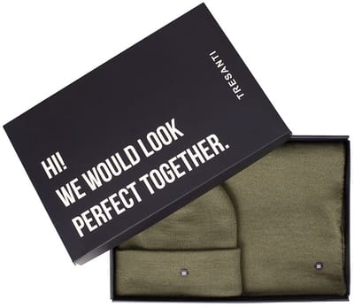 Tresanti Delano I Scarf & Beanie Giftbox Green (TRCOIE011 - 901)