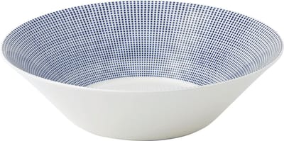 Royal Doulton Pacific Dot Saladeschaal - Serveerschaaltje - Ø29cm - Wit / Blauw - 1 Stuk